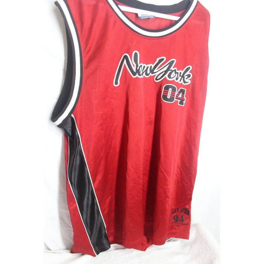 PJ Mark Absolute Red Basketball Jersey Size 2XL New York 2004 Play Over